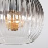 Koyoto Plafonnier, Boule lumineuse Clair, Fumé, 5 lumières