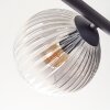 Koyoto Plafonnier, Boule lumineuse Ambre, Clair, Fumé, 5 lumières