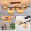 Koyoto Plafonnier, Boule lumineuse Ambre, 5 lumières