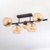 Koyoto Plafonnier, Boule lumineuse Ambre, 5 lumières