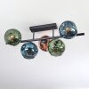 Ripoll Plafonnier, Boule lumineuse Bleu, Vert, Cuivré, 5 lumières
