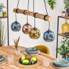 Ripoll Suspension, Boule lumineuse, Suspension Écru, Noir, 4 lumières