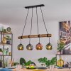 Ripoll Suspension, Boule lumineuse, Suspension Écru, Noir, 4 lumières
