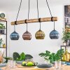 Koyoto Suspension, Boule lumineuse, Suspension Écru, Noir, 4 lumières