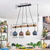 Koyoto Suspension, Boule lumineuse, Suspension Écru, Noir, 4 lumières