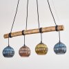 Koyoto Suspension, Boule lumineuse, Suspension Écru, Noir, 4 lumières