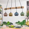 Koyoto Suspension, Boule lumineuse, Suspension Écru, Noir, 4 lumières