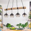 Koyoto Suspension, Boule lumineuse, Suspension Écru, Noir, 4 lumières