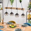 Koyoto Suspension, Boule lumineuse, Suspension Écru, Noir, 4 lumières