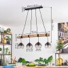 Koyoto Suspension, Boule lumineuse, Suspension Écru, Noir, 4 lumières