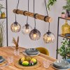 Koyoto Suspension, Boule lumineuse, Suspension Écru, Noir, 4 lumières