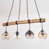 Koyoto Suspension, Boule lumineuse, Suspension Écru, Noir, 4 lumières