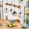 Koyoto Suspension, Boule lumineuse, Suspension Écru, Noir, 4 lumières