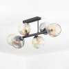 Ripoll Plafonnier, Boule lumineuse Ambre, Clair, Fumé, 6 lumières