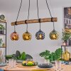 Ripoll Suspension, Boule lumineuse, Suspension Écru, Noir, 4 lumières