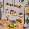Koyoto Suspension, Boule lumineuse, Suspension Écru, Noir, 4 lumières