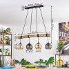 Koyoto Suspension, Boule lumineuse, Suspension Écru, Noir, 4 lumières