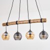 Koyoto Suspension, Boule lumineuse, Suspension Écru, Noir, 4 lumières