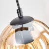 Koyoto Suspension, Boule lumineuse, Suspension Écru, Noir, 4 lumières