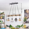 Koyoto Suspension, Boule lumineuse, Suspension Écru, Noir, 4 lumières