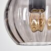 Koyoto Suspension, Boule lumineuse, Suspension Écru, Noir, 4 lumières