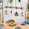 Koyoto Suspension, Boule lumineuse, Suspension Écru, Noir, 4 lumières