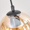Koyoto Suspension, Boule lumineuse, Suspension Écru, Noir, 4 lumières