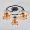 Koyoto Plafonnier, Boule lumineuse 37 cm Ambre, 3 lumières