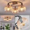 Koyoto Plafonnier, Boule lumineuse 37 cm Ambre, Clair, 3 lumières