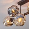 Ripoll Plafonnier, Boule lumineuse Ambre, Fumé, 6 lumières