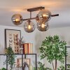 Gastor Plafonnier, Boule lumineuse Fumé, 5 lumières