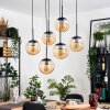 Gastor Suspension, Boule lumineuse, Suspension Noir, 6 lumières