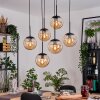 Gastor Suspension, Boule lumineuse, Suspension Noir, 6 lumières