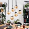 Gastor Suspension, Boule lumineuse, Suspension Noir, 6 lumières
