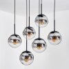 Gastor Suspension, Boule lumineuse, Suspension Noir, 6 lumières