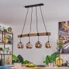 Ripoll Suspension, Boule lumineuse, Suspension Écru, Noir, 4 lumières
