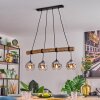 Ripoll Suspension, Boule lumineuse, Suspension Écru, Noir, 4 lumières