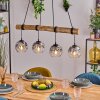 Ripoll Suspension, Boule lumineuse, Suspension Écru, Noir, 4 lumières