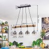 Ripoll Suspension, Boule lumineuse, Suspension Écru, Noir, 4 lumières