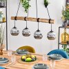 Ripoll Suspension, Boule lumineuse, Suspension Écru, Noir, 4 lumières