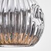 Ripoll Suspension, Boule lumineuse, Suspension Écru, Noir, 4 lumières