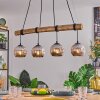 Ripoll Suspension, Boule lumineuse, Suspension Écru, Noir, 4 lumières