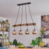 Ripoll Suspension, Boule lumineuse, Suspension Écru, Noir, 4 lumières