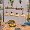 Ripoll Suspension, Boule lumineuse, Suspension Écru, Noir, 4 lumières