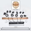 Ripoll Suspension, Boule lumineuse, Suspension Écru, Noir, 4 lumières