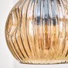 Ripoll Suspension, Boule lumineuse, Suspension Écru, Noir, 4 lumières