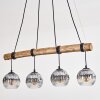 Ripoll Suspension, Boule lumineuse, Suspension Écru, Noir, 4 lumières