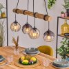 Koyoto Suspension, Boule lumineuse, Suspension Écru, Noir, 4 lumières