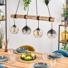 Koyoto Suspension, Boule lumineuse, Suspension Écru, Noir, 4 lumières