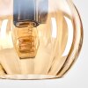 Koyoto Suspension, Boule lumineuse, Suspension Écru, Noir, 4 lumières